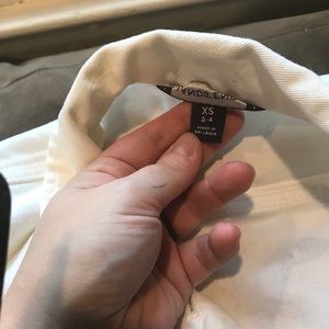 Lands End XS white jean jacket